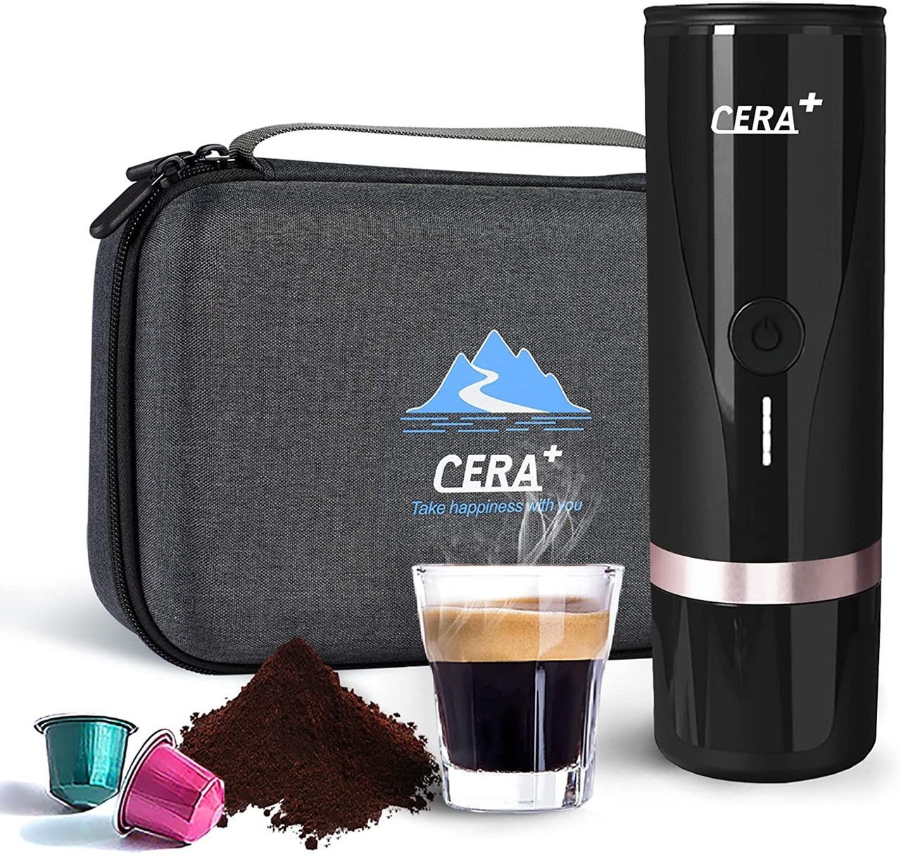 اسپرسوساز برقی شارژی قابل حمل اتوماتیک +cera مدل pcm03